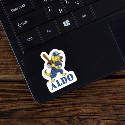 Sticker Aldo Baseball Dog Notebook Sticker Aldo Baseball Dog Gift package Image