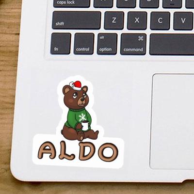 Aldo Sticker Christmas Bear Notebook Aldo Sticker Christmas Bear Gift package Image