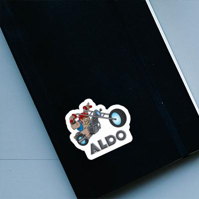 Aldo Sticker Motorbike Rider Notebook Aldo Sticker Motorbike Rider Gift package Image