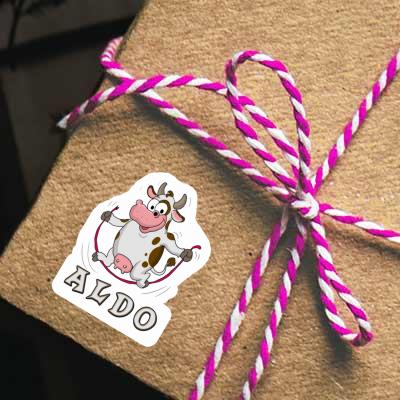 Skipping Ropes Cow Sticker Aldo Laptop Skipping Ropes Cow Sticker Aldo Laptop Image