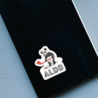 Sticker Aldo Ice Hockey Panda Notebook Image