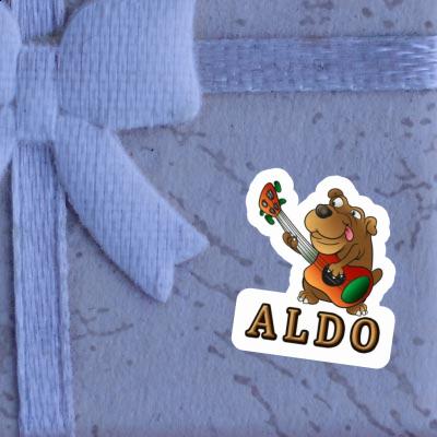 Guitar Dog Sticker Aldo Notebook Guitar Dog Sticker Aldo Gift package Image