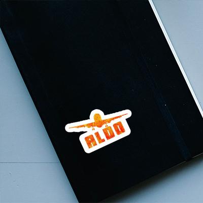 Airplane Sticker Aldo Notebook Airplane Sticker Aldo Gift package Image