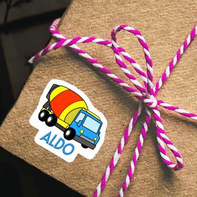 Aldo Sticker Mixer Truck Laptop Image