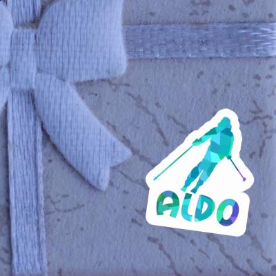 Sticker Aldo Skier Notebook Sticker Aldo Skier Gift package Image