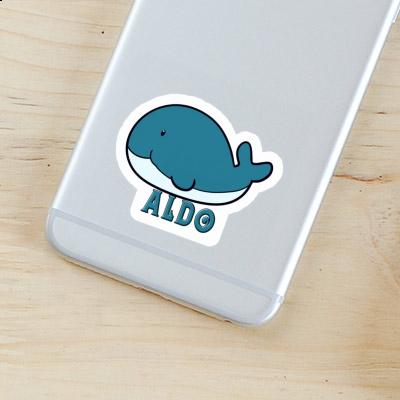 Sticker Whale Aldo Notebook Sticker Whale Aldo Gift package Image