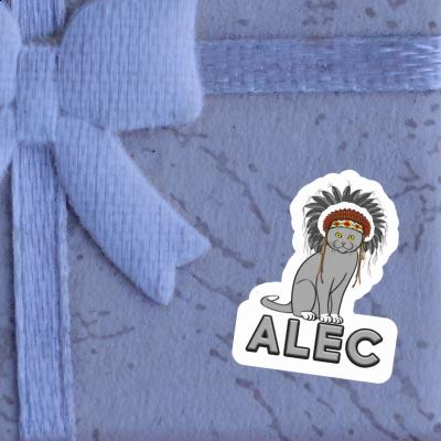 Aufkleber Indianer-Katze Alec Notebook Image