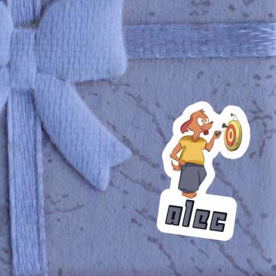 Darts Player Sticker Alec Gift package Image