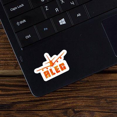Alec Autocollant Avion Notebook Image