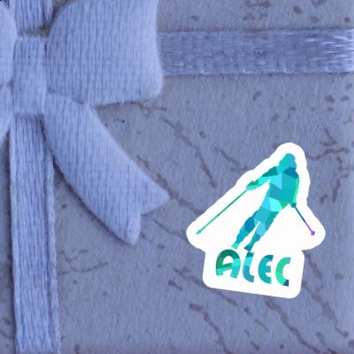 Sticker Skifahrerin Alec Notebook Image