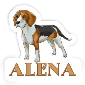 Alena Sticker Beagle Dog Image