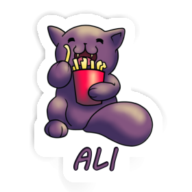 Autocollant Chat-frites Ali Image