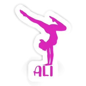 Autocollant Femme de yoga Ali Image