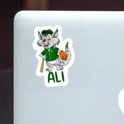 Autocollant Ali Chat de baseball Autocollant Ali Chat de baseball Image