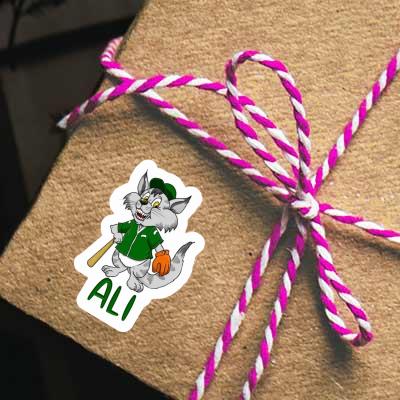 Aufkleber Baseball-Katze Ali Notebook Aufkleber Baseball-Katze Ali Notebook Image