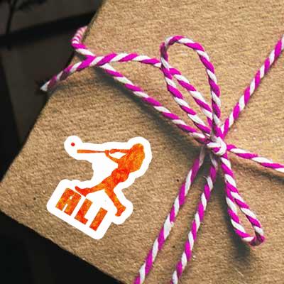 Joueur de baseball Autocollant Ali Notebook Joueur de baseball Autocollant Ali Gift package Image