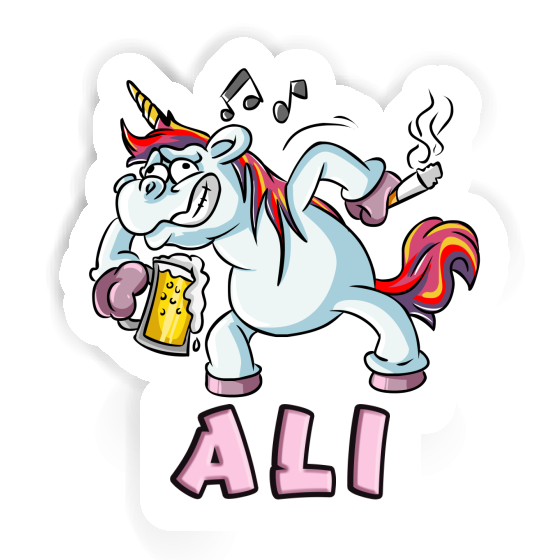 Ali Autocollant Licorne Notebook Ali Autocollant Licorne Gift package Image