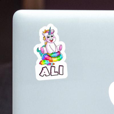 Ali Autocollant Baby licorne Notebook Ali Autocollant Baby licorne Gift package Image