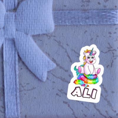 Ali Autocollant Baby licorne Laptop Ali Autocollant Baby licorne Laptop Image