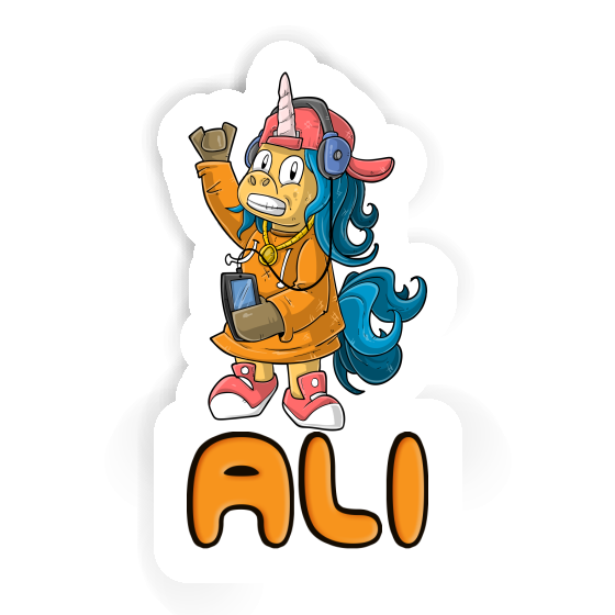 Licorne hip-hop Autocollant Ali Notebook Licorne hip-hop Autocollant Ali Gift package Image