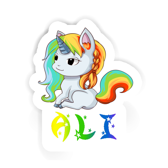 Autocollant Licorne Ali Autocollant Licorne Ali Image