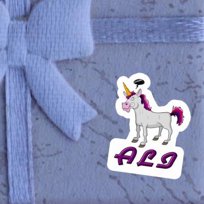 Ali Autocollant Licorne Notebook Image