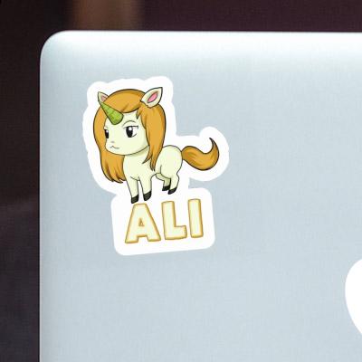 Autocollant Licorne Ali Image