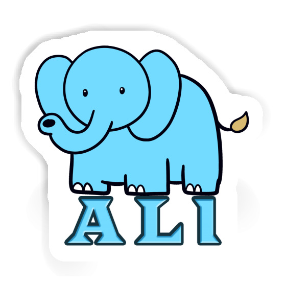 Autocollant Ali Éléphant Gift package Image