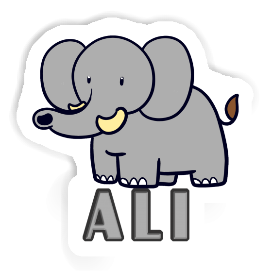 Autocollant Éléphant Ali Gift package Image