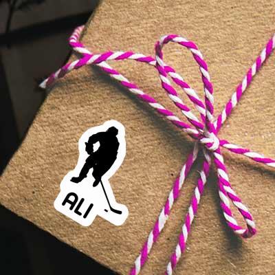 Autocollant Joueur de hockey Ali Image