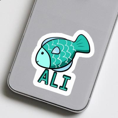 Autocollant Ali Poisson Notebook Image