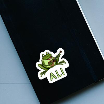 Aufkleber Ali Gitarrenfrosch Notebook Image