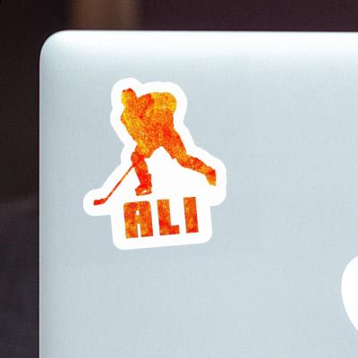 Autocollant Joueur de hockey Ali Laptop Autocollant Joueur de hockey Ali Laptop Image