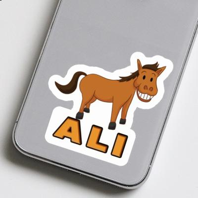 Ali Autocollant Cheval sourire Laptop Image