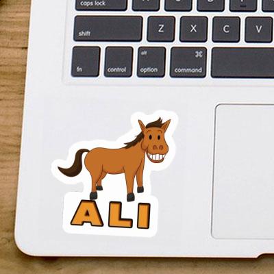 Ali Autocollant Cheval sourire Image