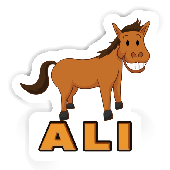 Ali Autocollant Cheval sourire Notebook Ali Autocollant Cheval sourire Notebook Image