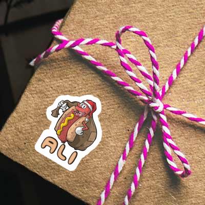 Sticker Hot Dog Ali Notebook Image