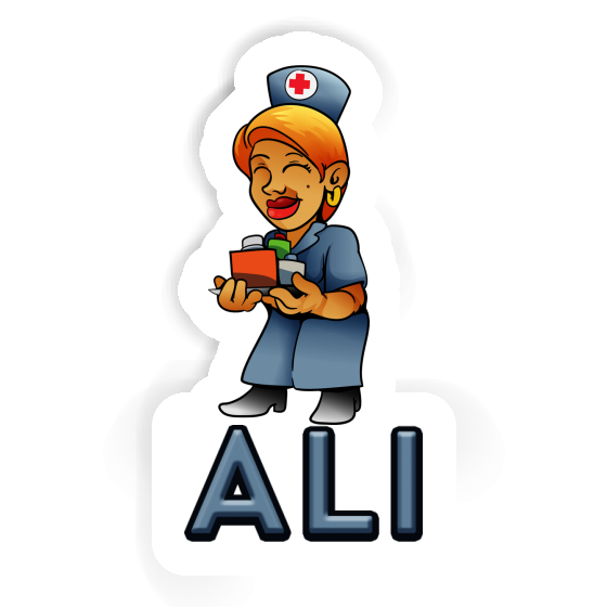Autocollant Ali Infirmière Gift package Image