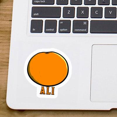 Autocollant Ali Orange Notebook Autocollant Ali Orange Gift package Image
