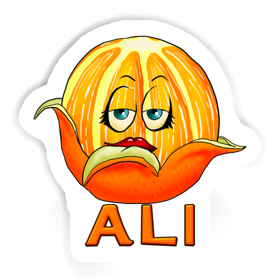 Ali Autocollant Orange Notebook Ali Autocollant Orange Gift package Image