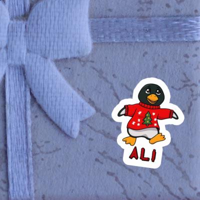 Autocollant Ali Pingouin de Noël Image