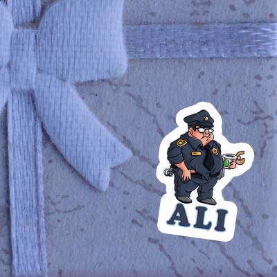 Policier Autocollant Ali Notebook Image