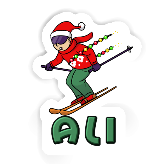 Autocollant Ali Skieur de Noël Notebook Autocollant Ali Skieur de Noël Notebook Image