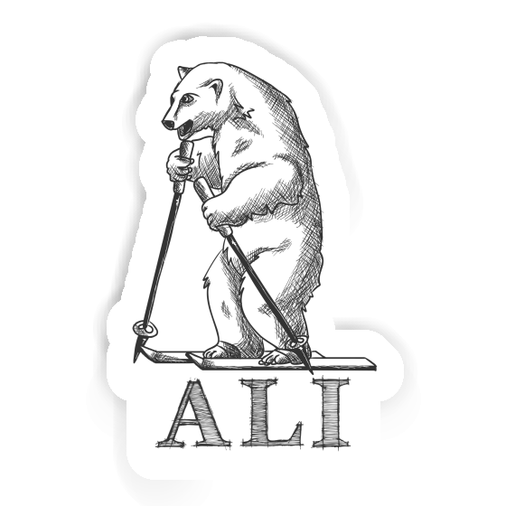 Ali Autocollant Skieur Notebook Image