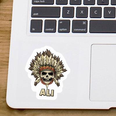 Autocollant Ali Tête de mort Notebook Image