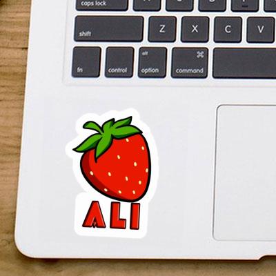 Autocollant Fraise Ali Laptop Image