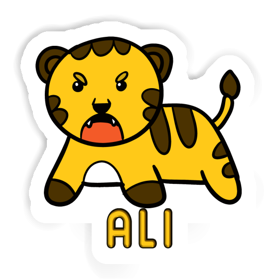 Bébé tigre Autocollant Ali Bébé tigre Autocollant Ali Image