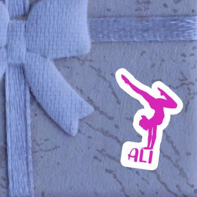 Autocollant Femme de yoga Ali Notebook Image