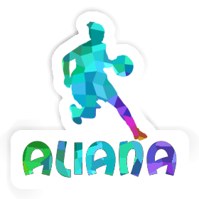 Aliana Aufkleber Basketballspielerin Image