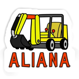 Minibagger Sticker Aliana Image